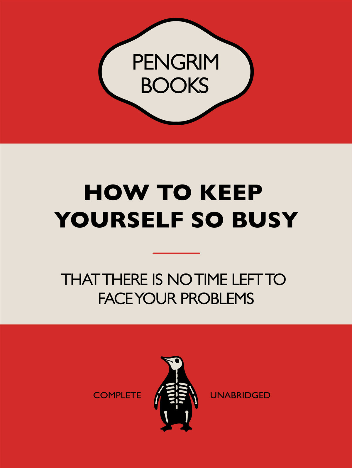 framedcanvas-print-how-to-keep-yourself-so-busy-funny-vintage-book-cover-sarcastic-self-help-red