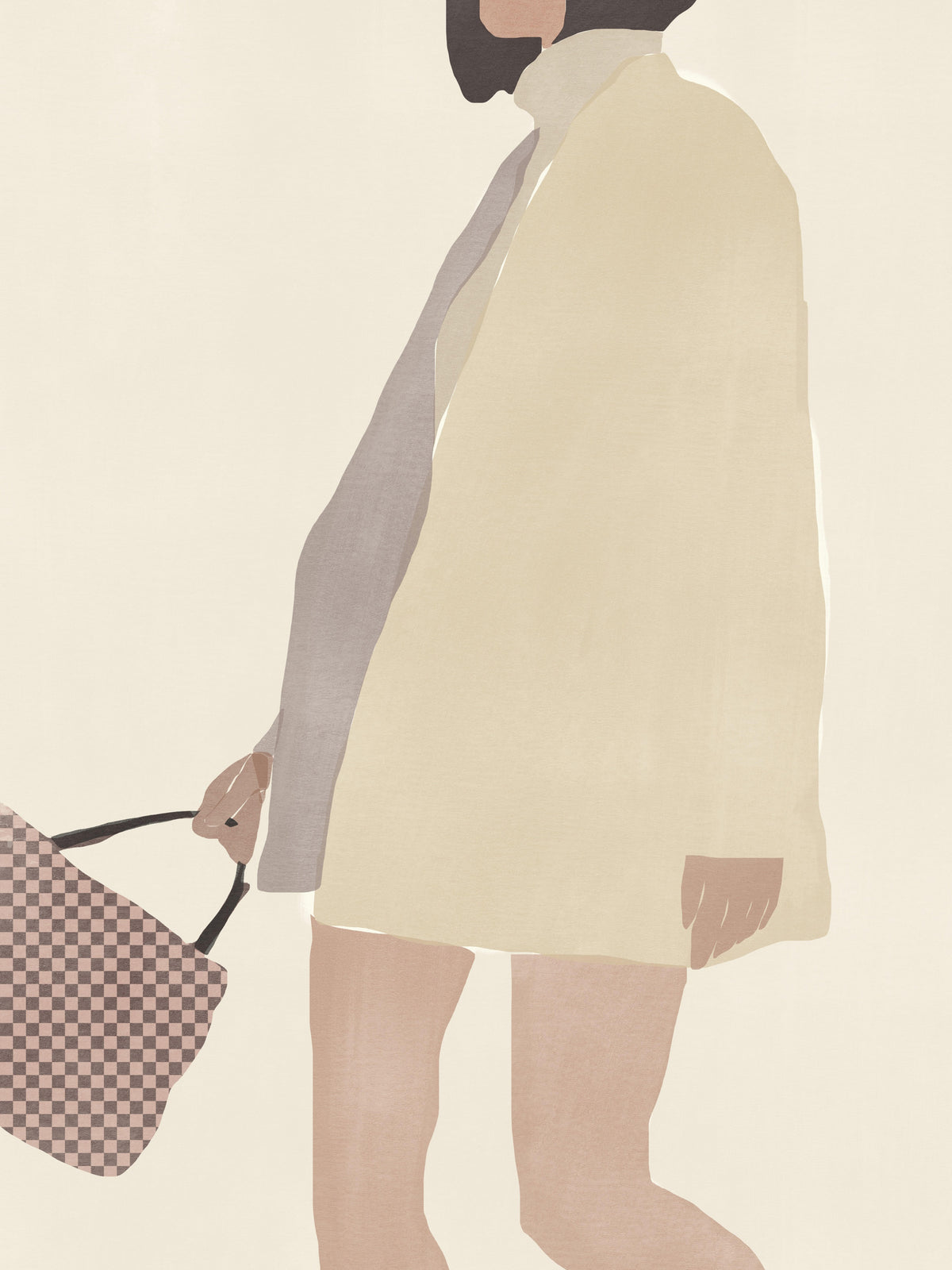 canvas-print-stylish-figure-holding-a-patterned-handbag