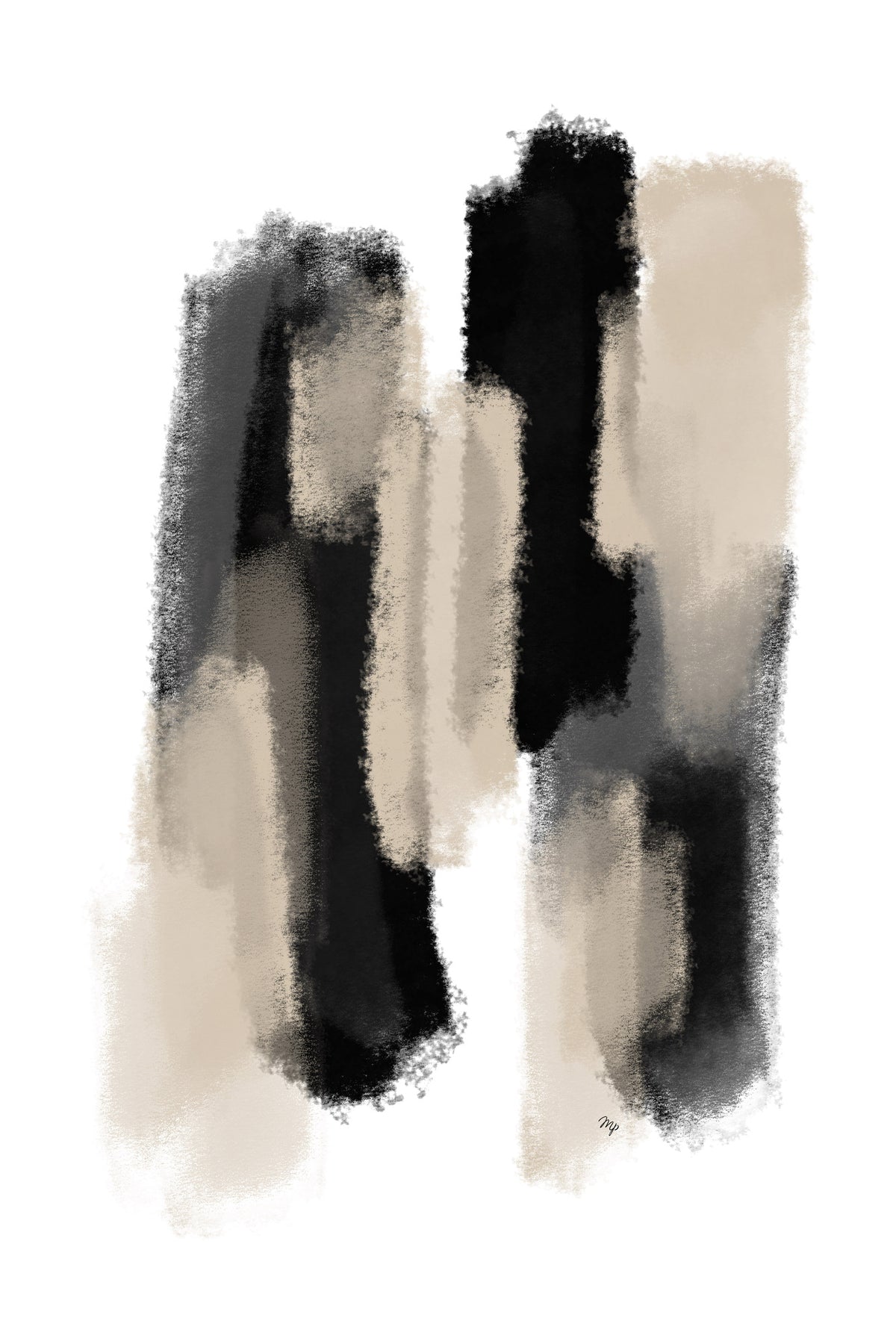 acrylic-print-beige-brushstrokes