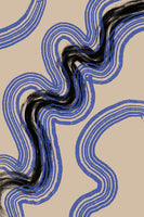 acrylic-print-black-and-blue-lines