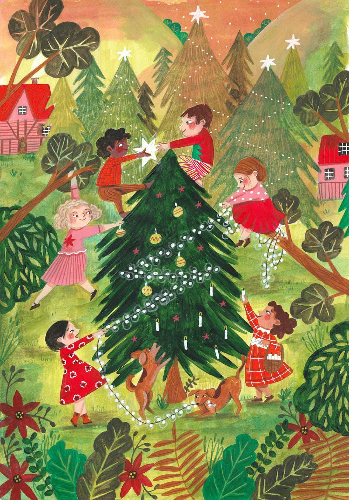 framedcanvas-print-decorating-the-christmas-tree