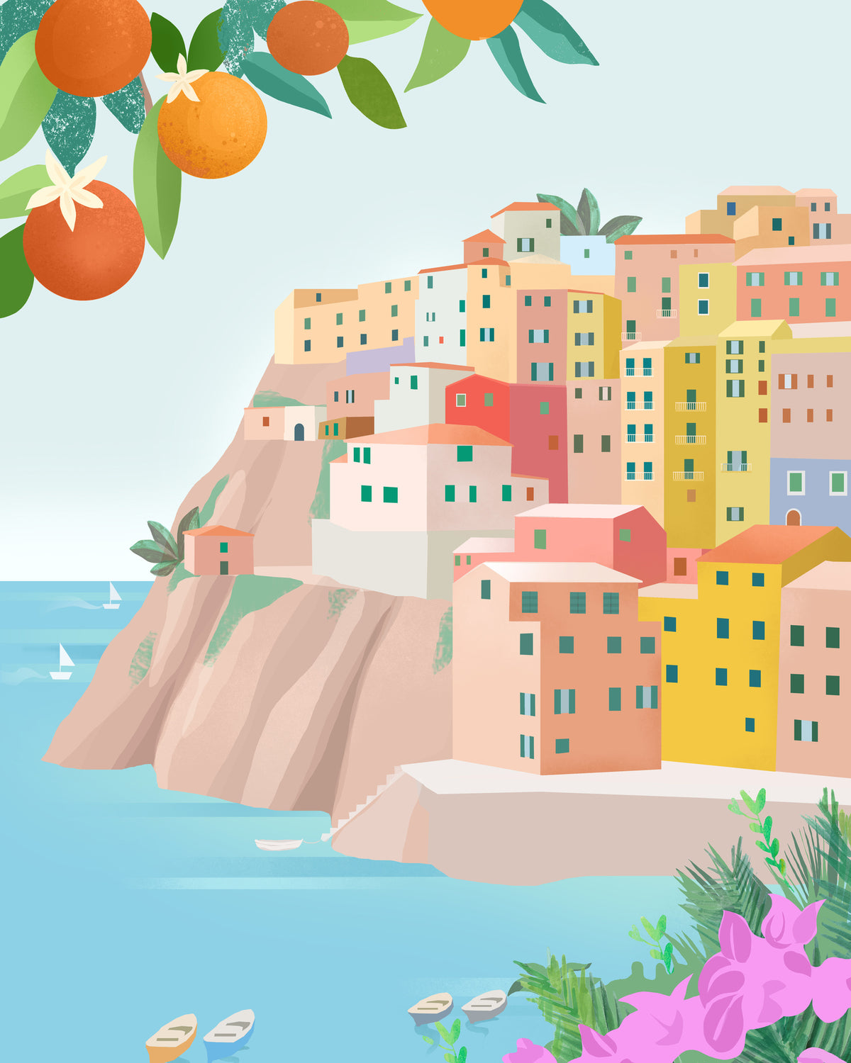 aluminium-print-cinque-terre-italy