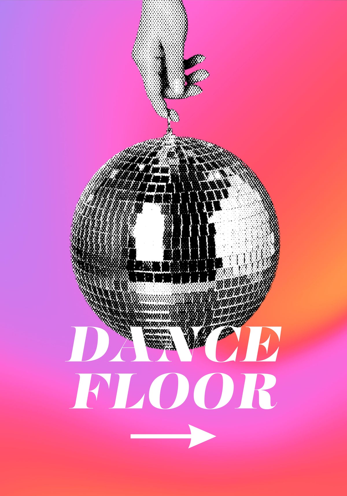 canvas-print-monochrome-disco-ball