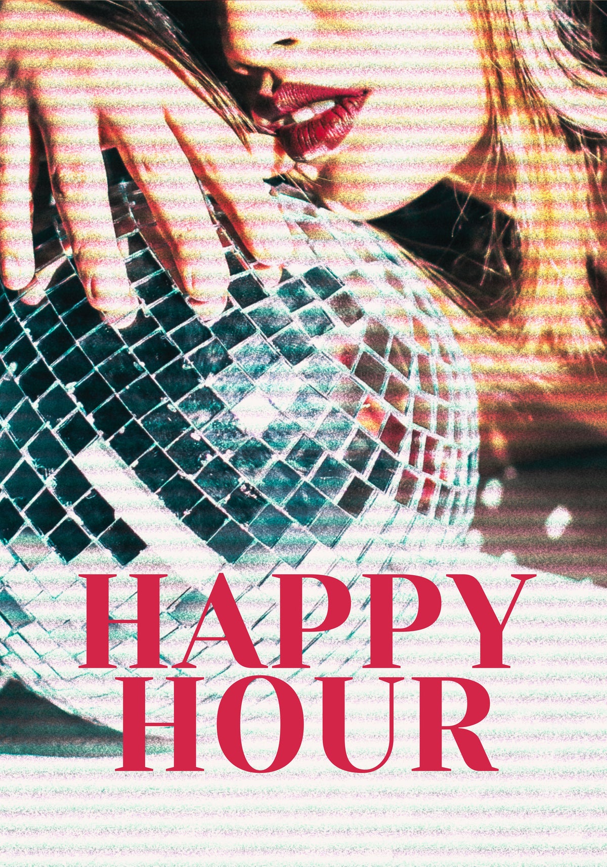 framedcanvas-print-woman-with-a-disco-ball