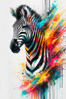 canvas-print-colorful-zebra