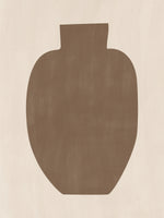 acrylic-print-brown-silhouette-of-a-vase