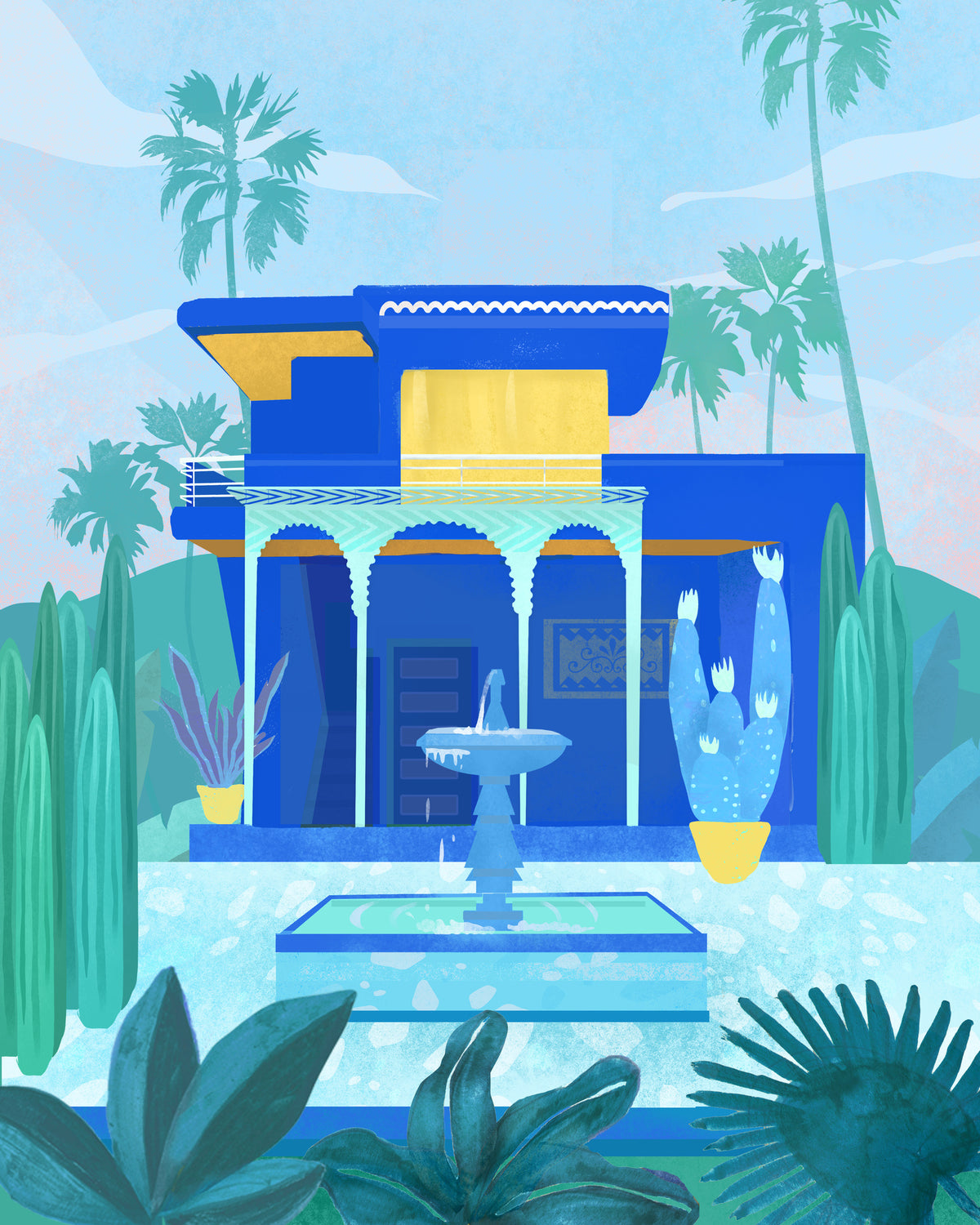 aluminium-print-moroccan-garden