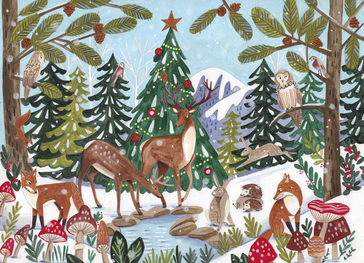 canvas-print-animal-winter-scene-christmas