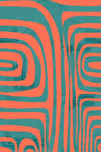 poster-print-turquoise-amp-coral-abstraction-2