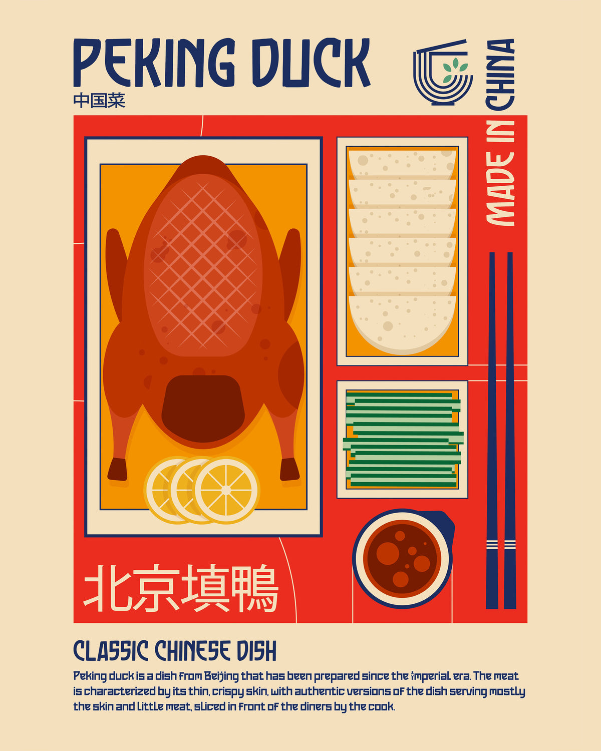 poster-print-peking-duck-japanese-food-print