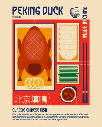 poster-print-peking-duck-japanese-food-print
