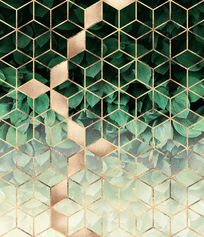 poster-print-leaves-and-cubes