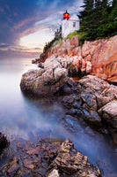 aluminium-print-sunset-at-bass-harbor-lighthouse