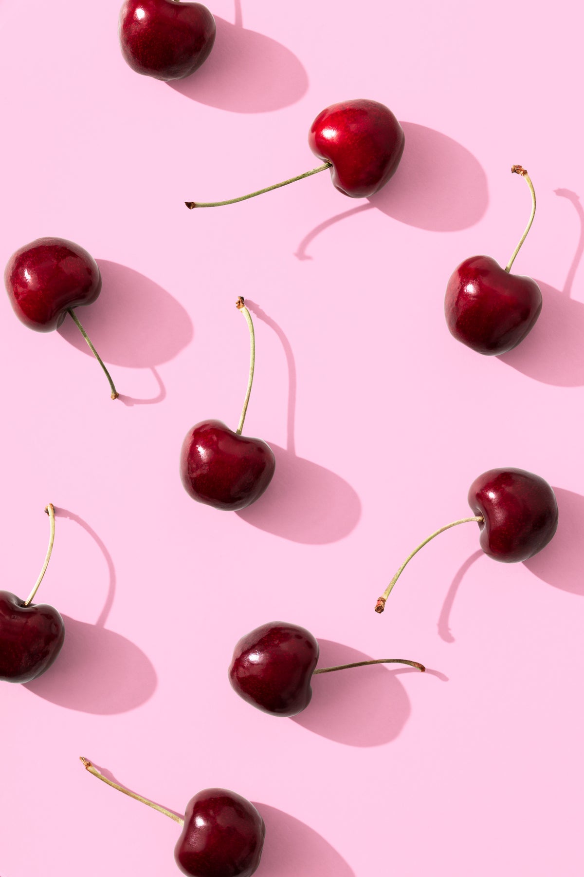 aluminium-print-cherries-on-pink-background