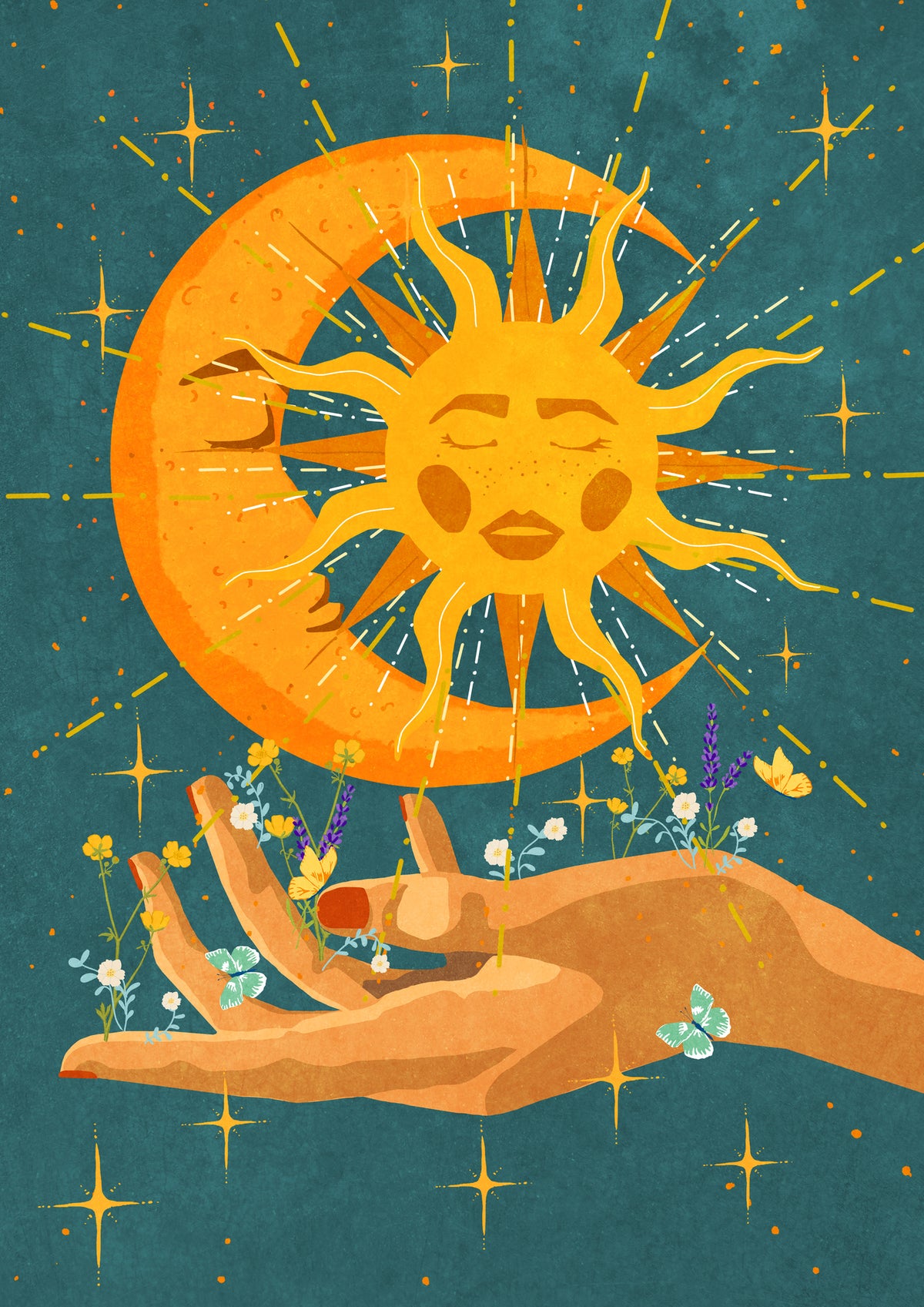 framedposter-print-sun-and-moon-in-my-hand