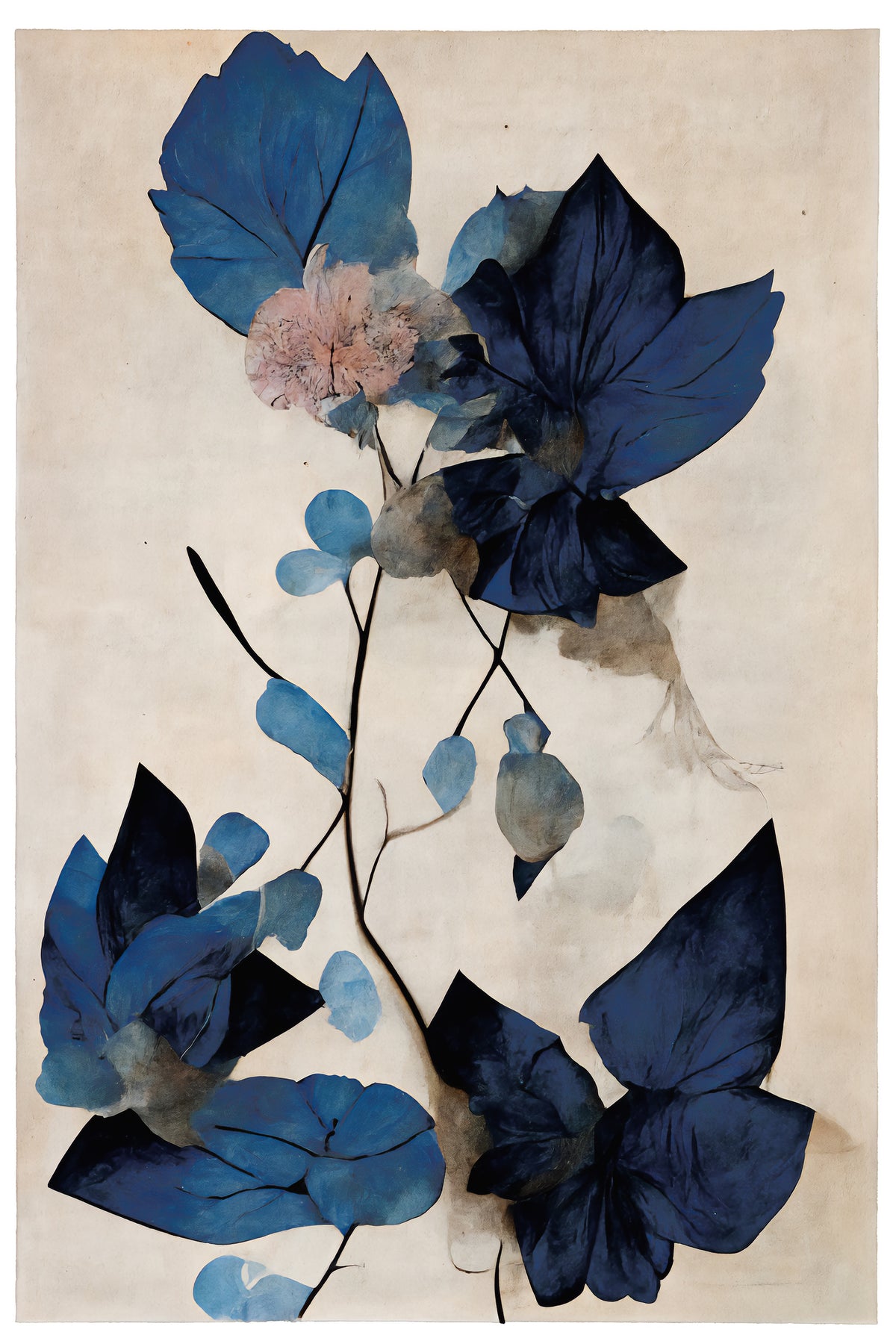aluminium-print-blue-dry-flowers