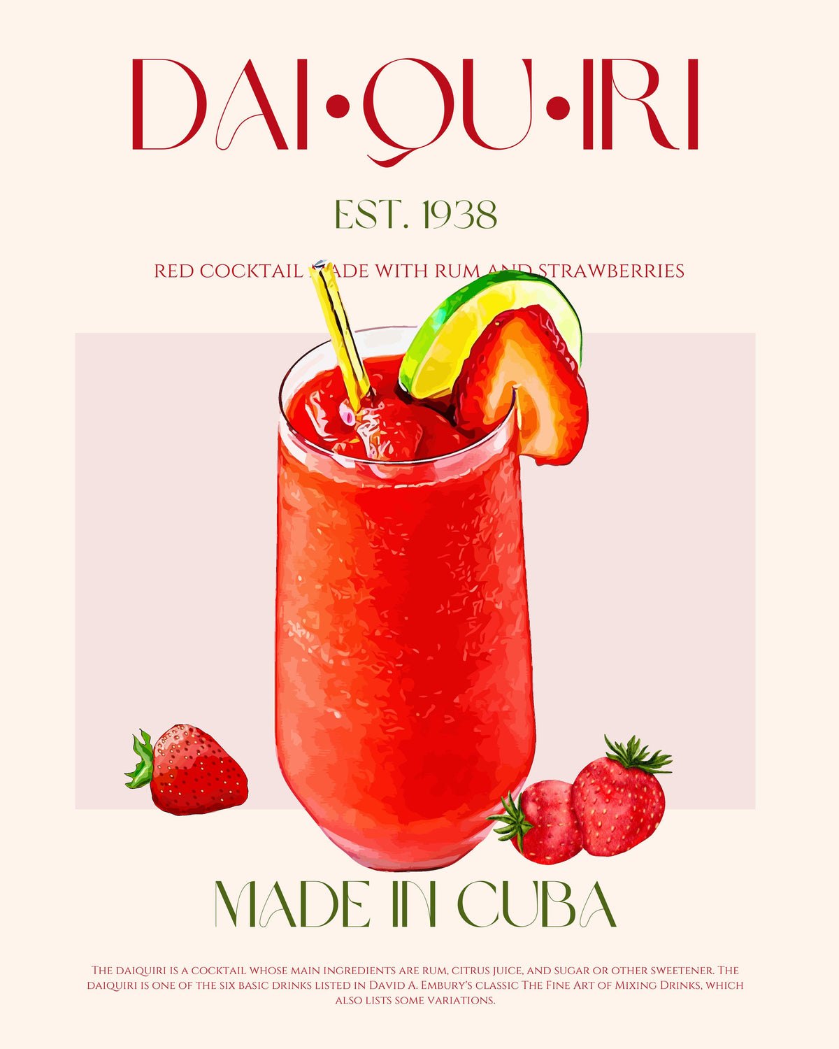 poster-print-cuban-daiquiri-delight