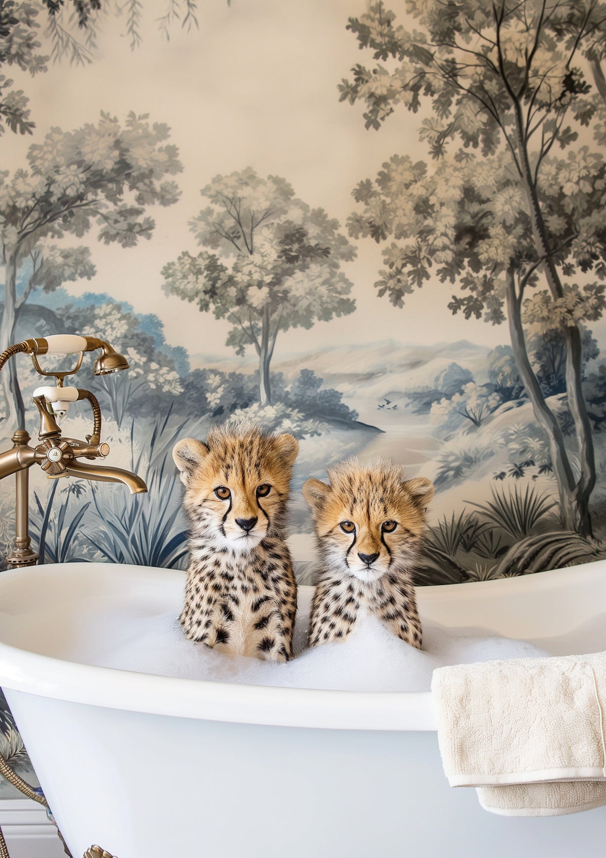 canvas-print-cheetah-bath-time-duo