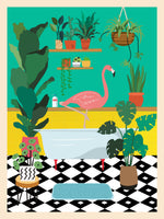 acrylic-print-flamingo-bathtime
