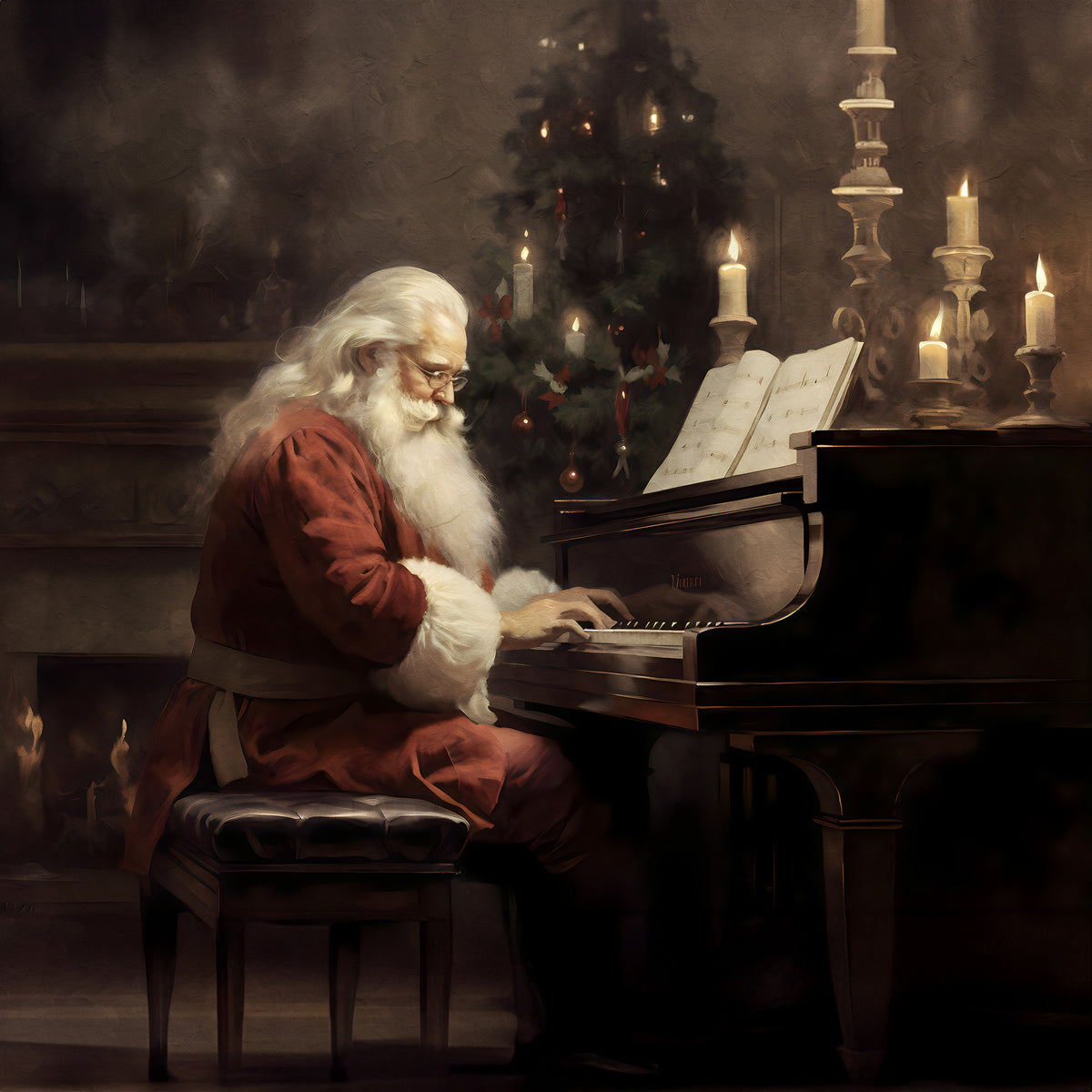 acrylic-print-santa039s-melodies