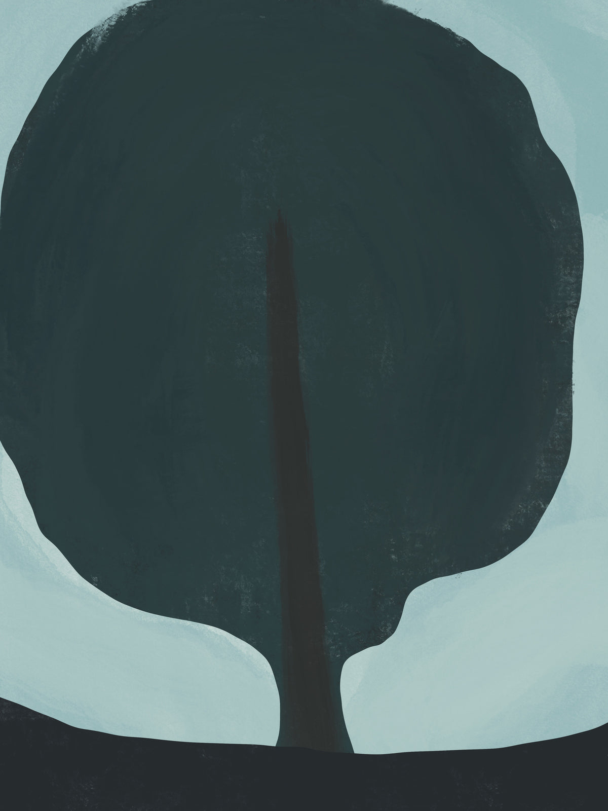 canvas-print-simplified-depiction-of-a-tree