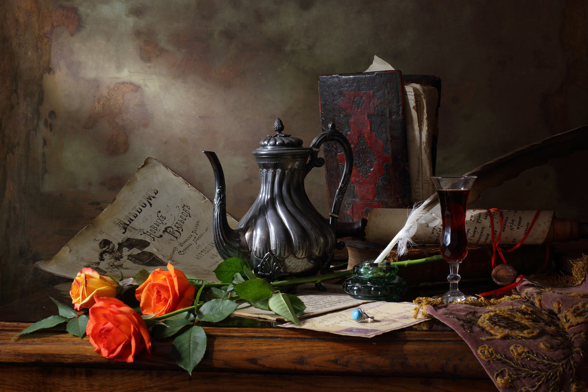 3-piece-acrylic-print-still-life-with-teapot-and-roses