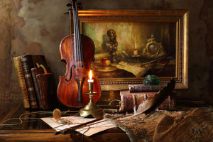 3-piece-acrylic-print-still-life-with-violin-and-painting-ii