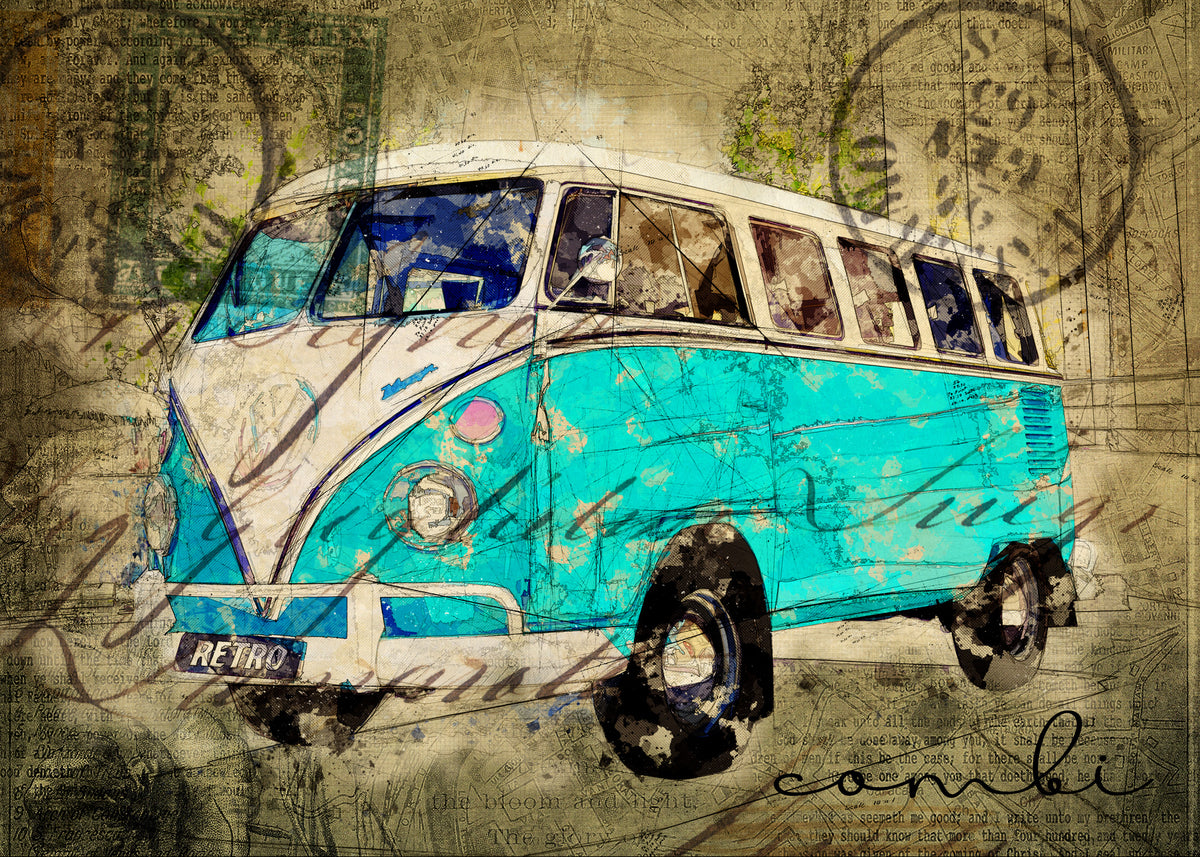 framedcanvas-print-vw-combi-tosca