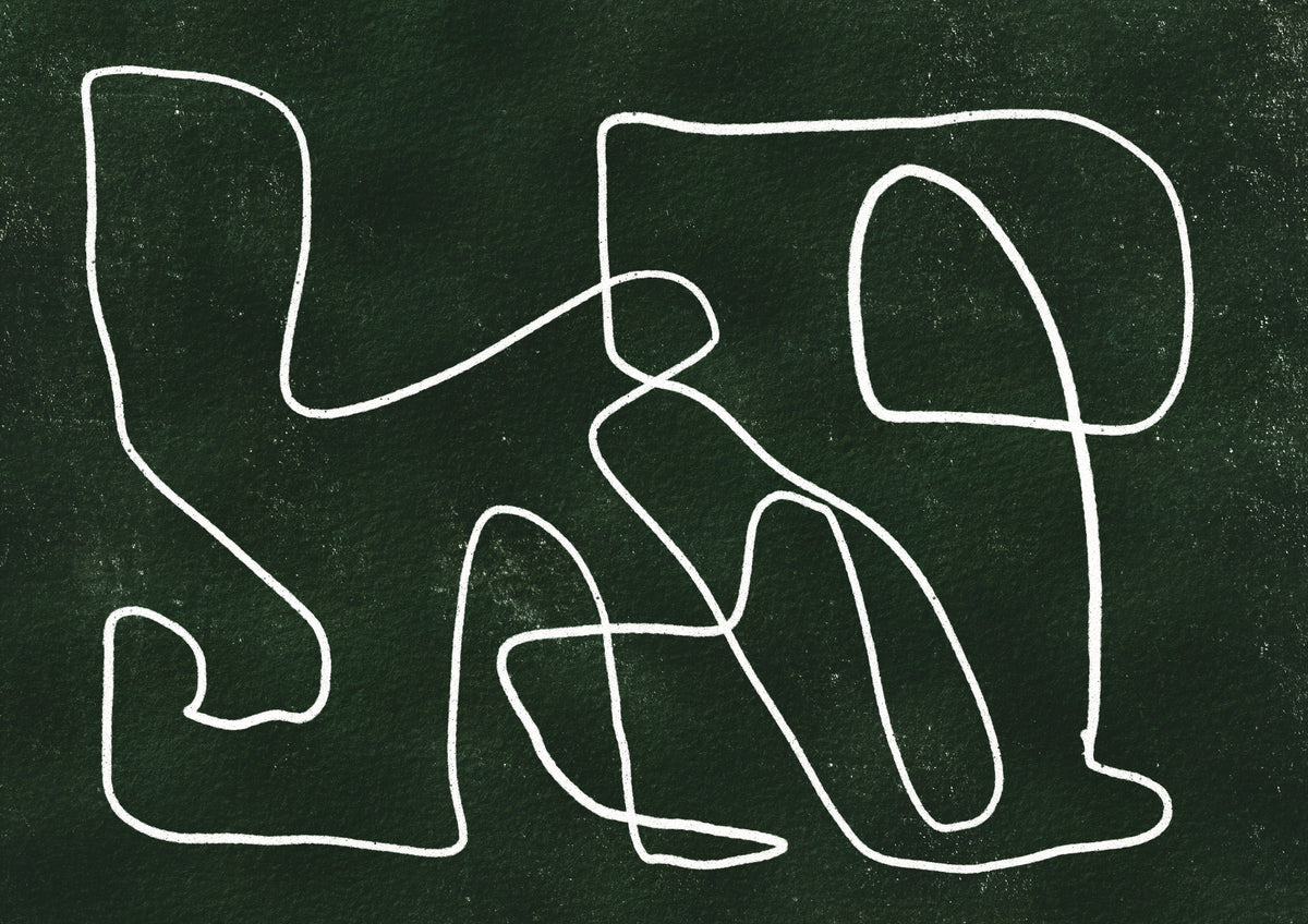 aluminium-print-green-scribble