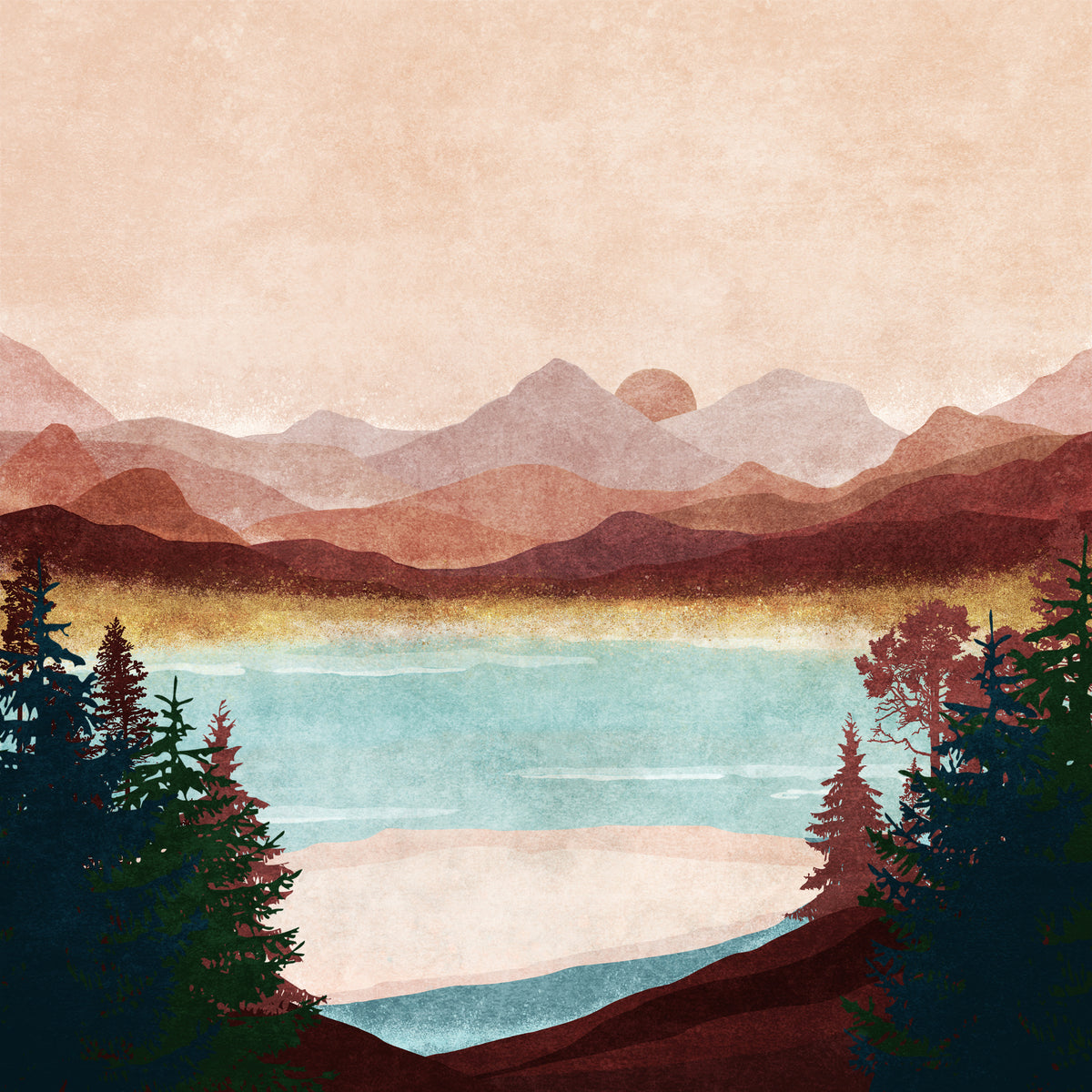 aluminium-print-misty-mountain-view