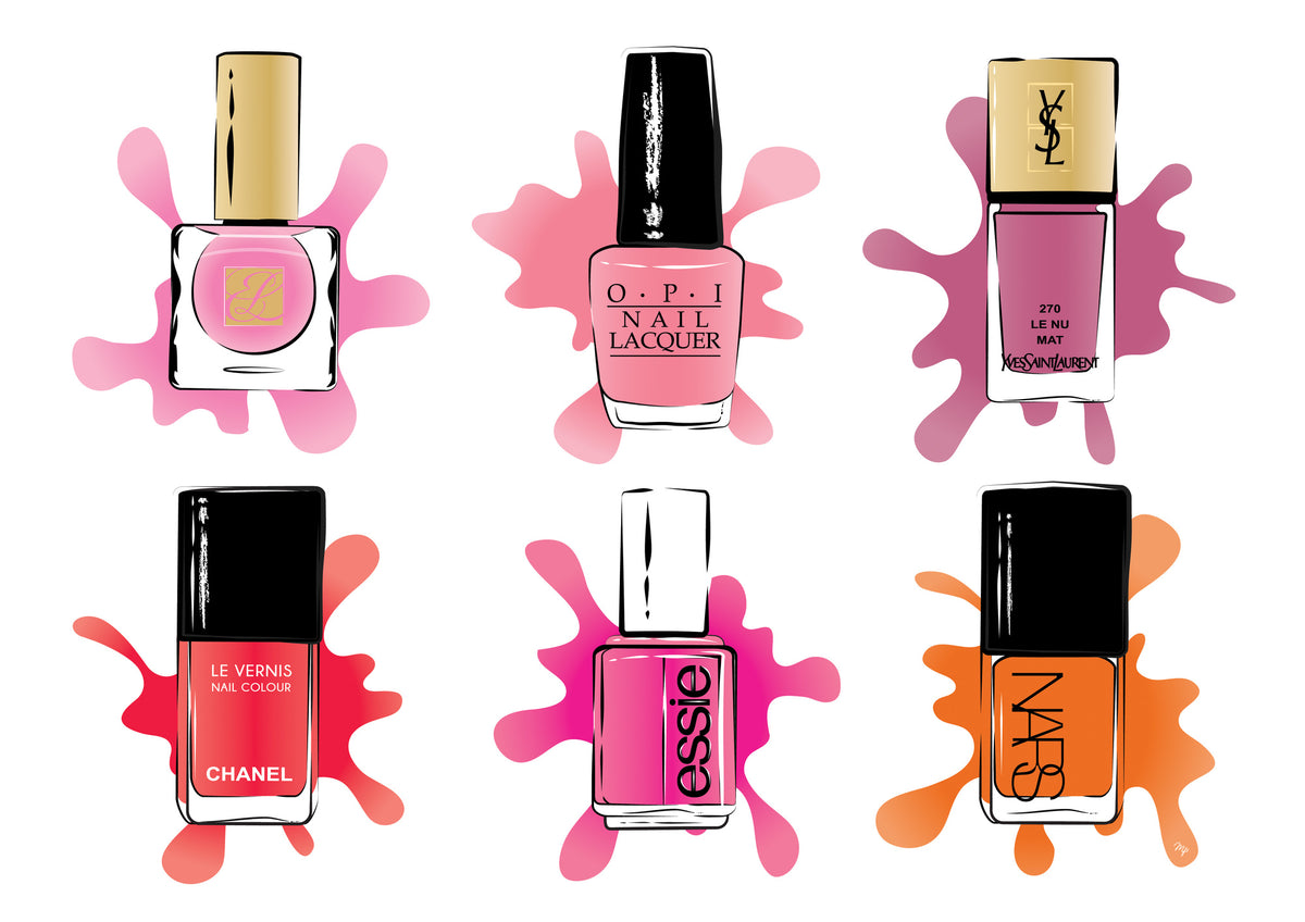 poster-print-colorful-nail-polish-bottles