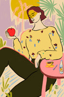 framedposter-print-woman-with-apple