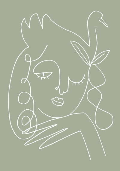 poster-print-woman-green