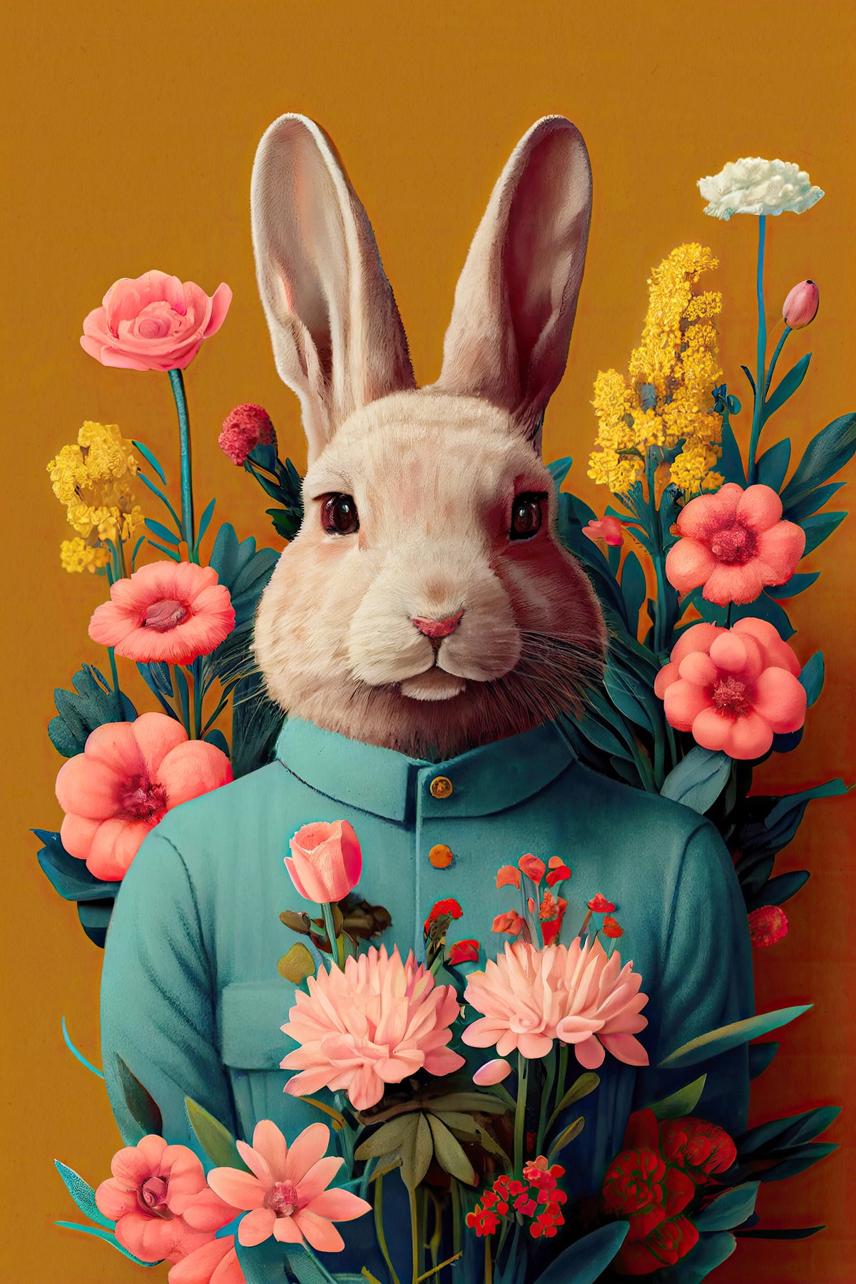 framedposter-print-bunny-in-bloom