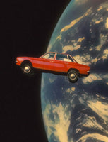 framedposter-print-flying-space-car