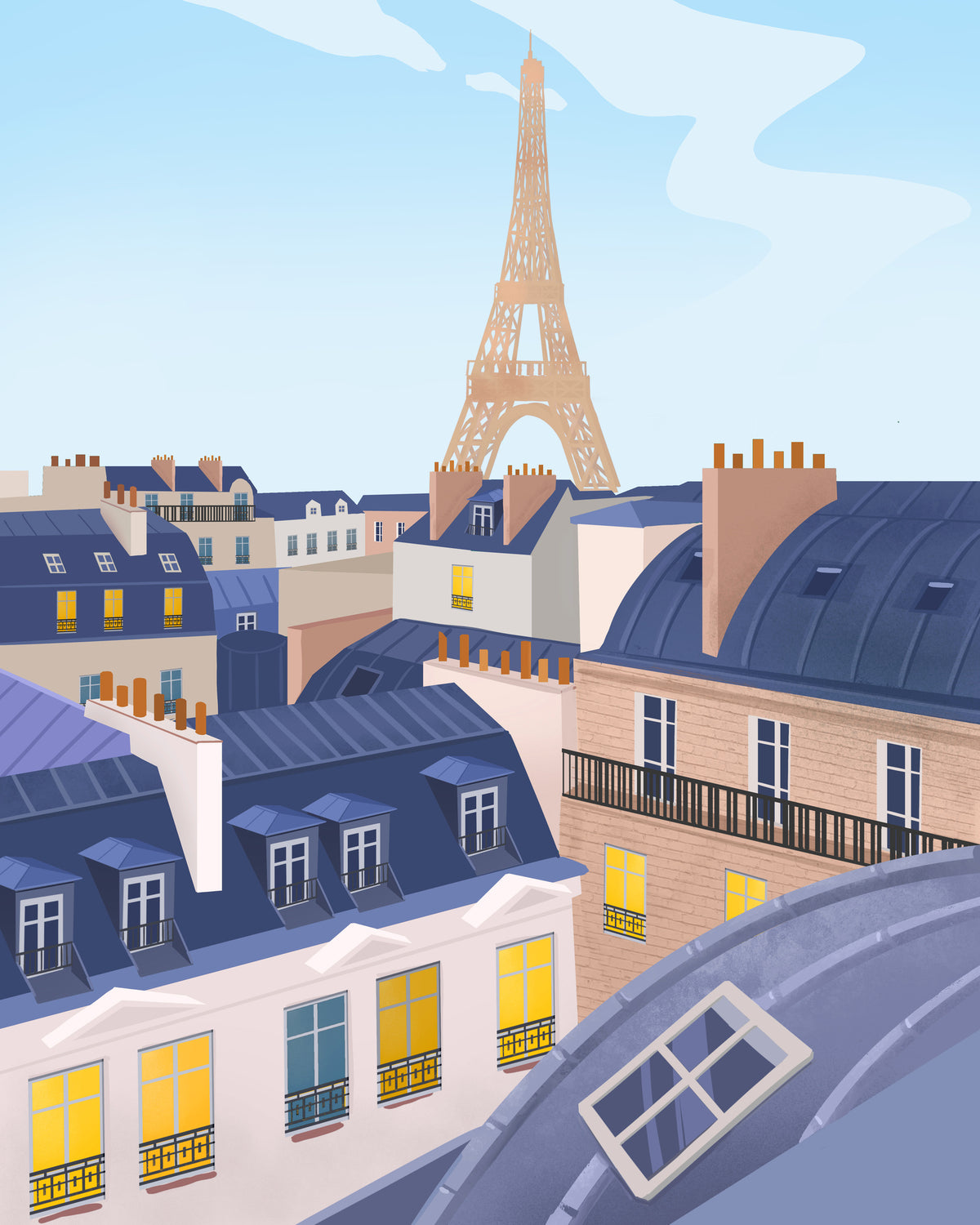 framedposter-print-paris-rooftops