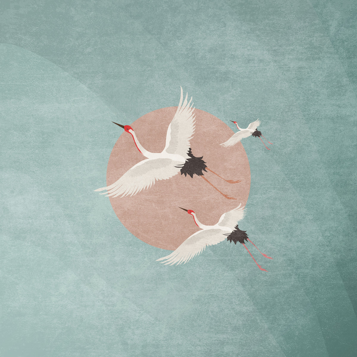 canvas-print-cranes-in-flight