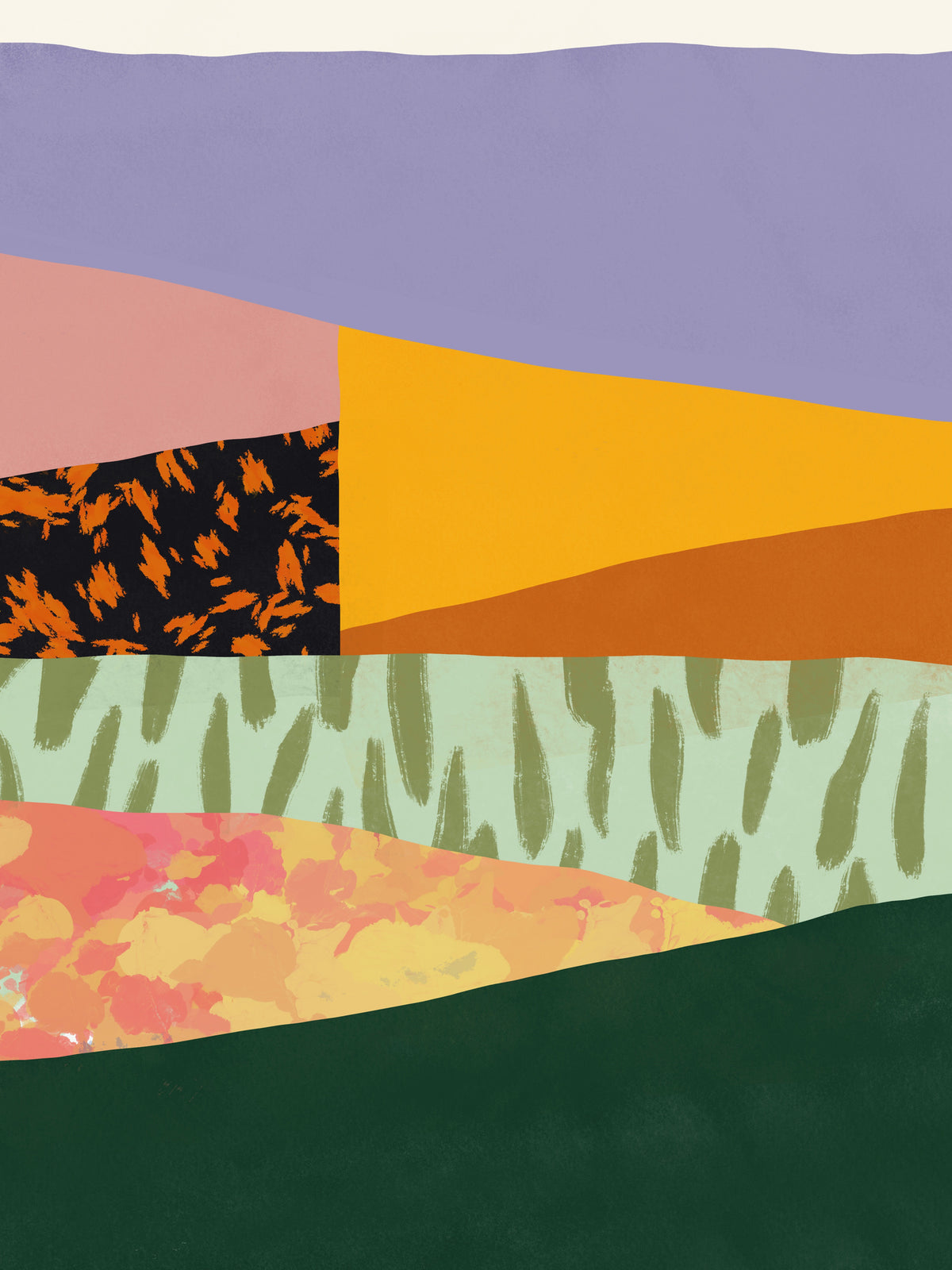canvas-print-geometric-patterns-with-organic-forms