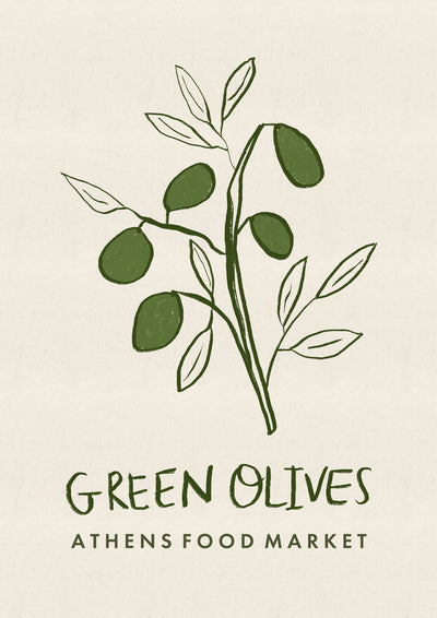 poster-print-green-olives-athens-food-market-greece-poster
