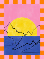 canvas-print-retro-horizon-glow