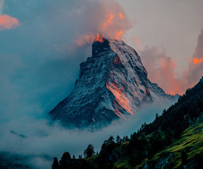 poster-print-sunset-in-the-matterhorn-zermatt