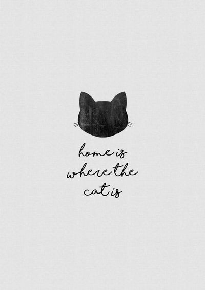 poster-print-home-is-where-the-cat-is
