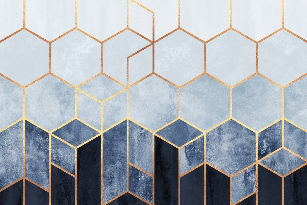 framedcanvas-print-soft-blue-hexagons-2