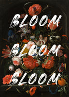 aluminium-print-bloom-vintage-flowers