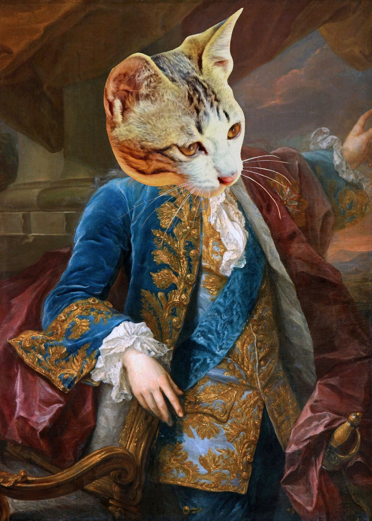 poster-print-regal-feline-pose
