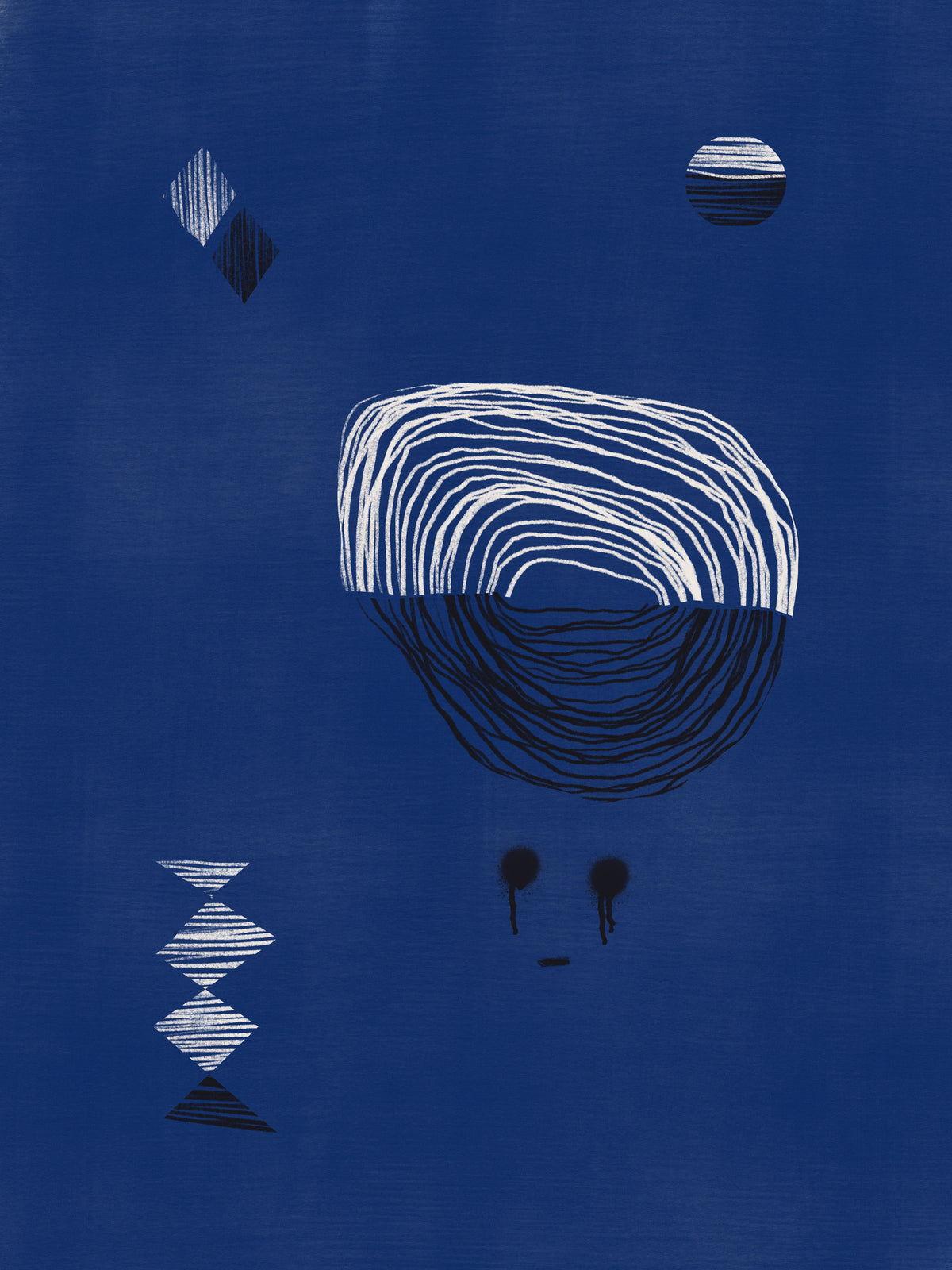 framedposter-print-blue-line-sketch