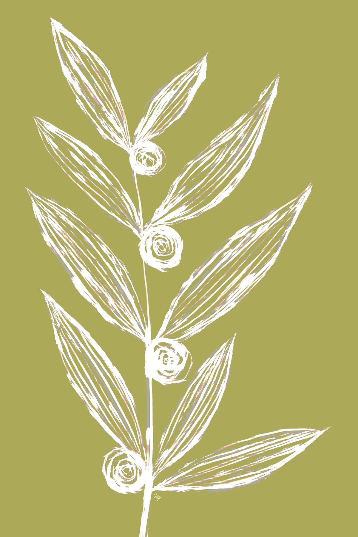 acrylic-print-white-leaf-and-floral-sketch
