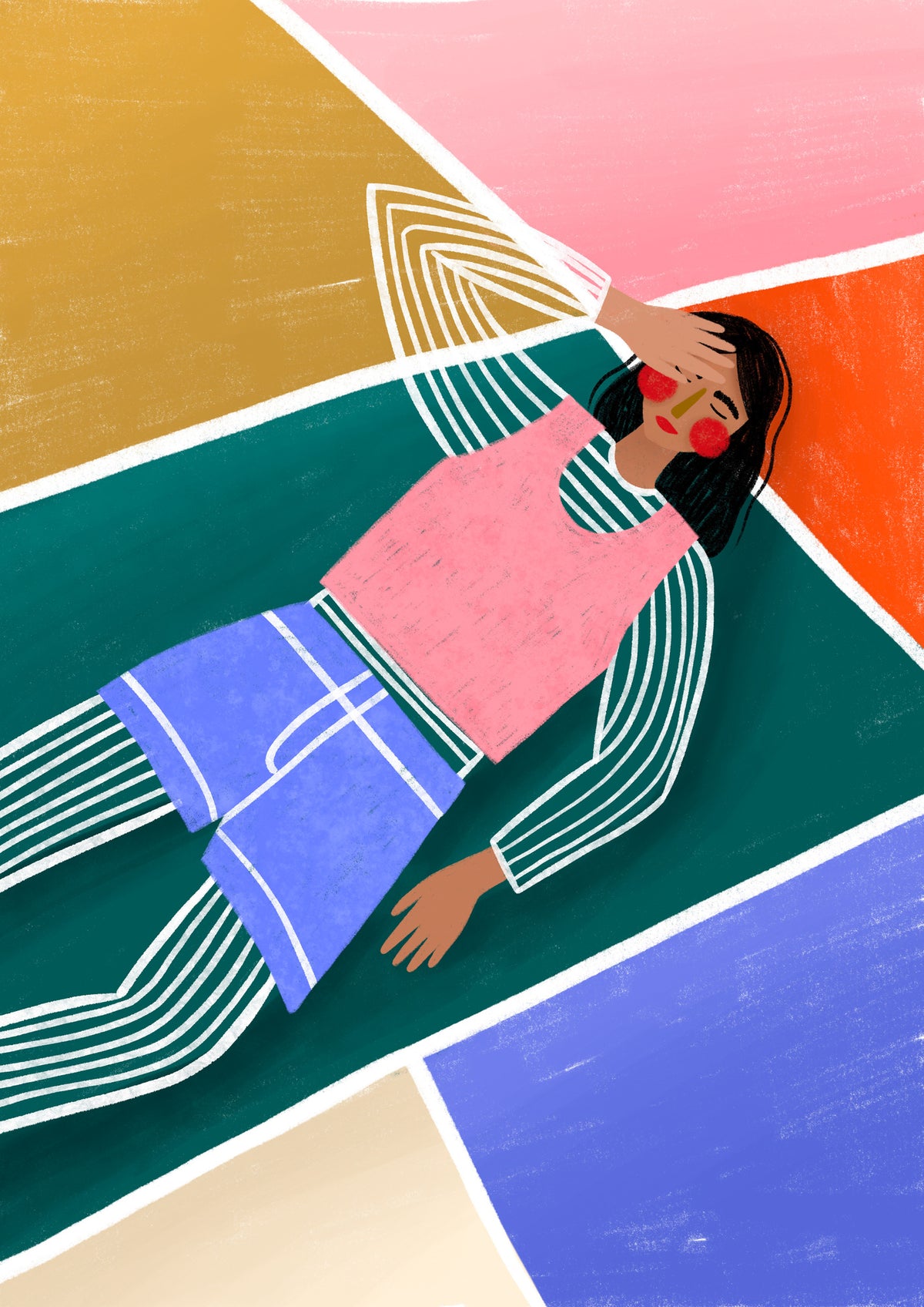 framedposter-print-vibrant-lady-resting