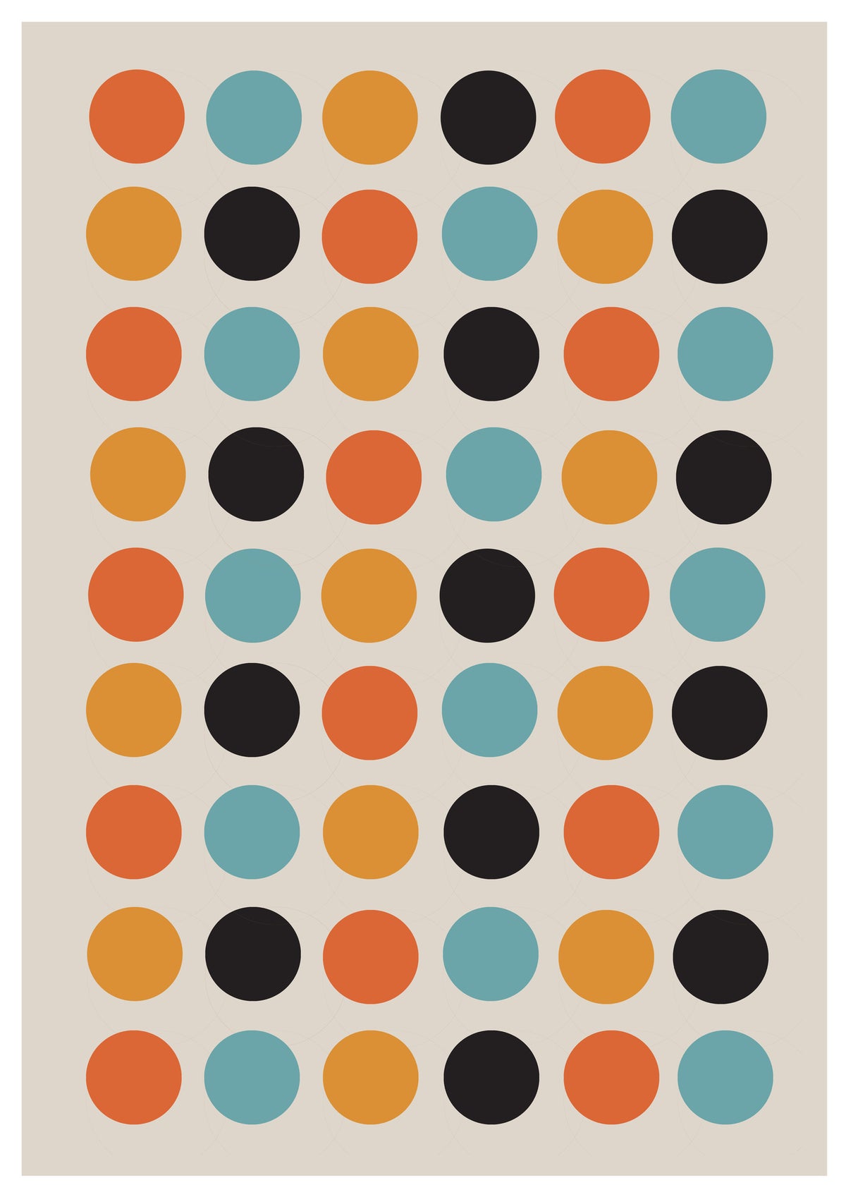 framedcanvas-print-retro-dot-delight