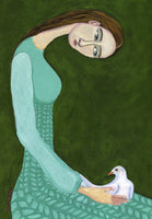 acrylic-print-lady-sitting-with-white-dove-bird-woman